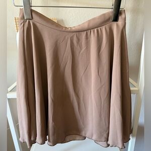 Ambiance Flowy Skater Skirt in Brown
